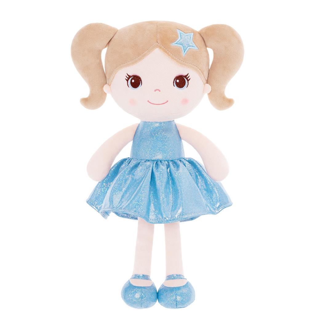 Plush Toys New Design Fashion Girl Tina Dolls Curls Dolls Furry Friends for Kids Birthday Gift Blue