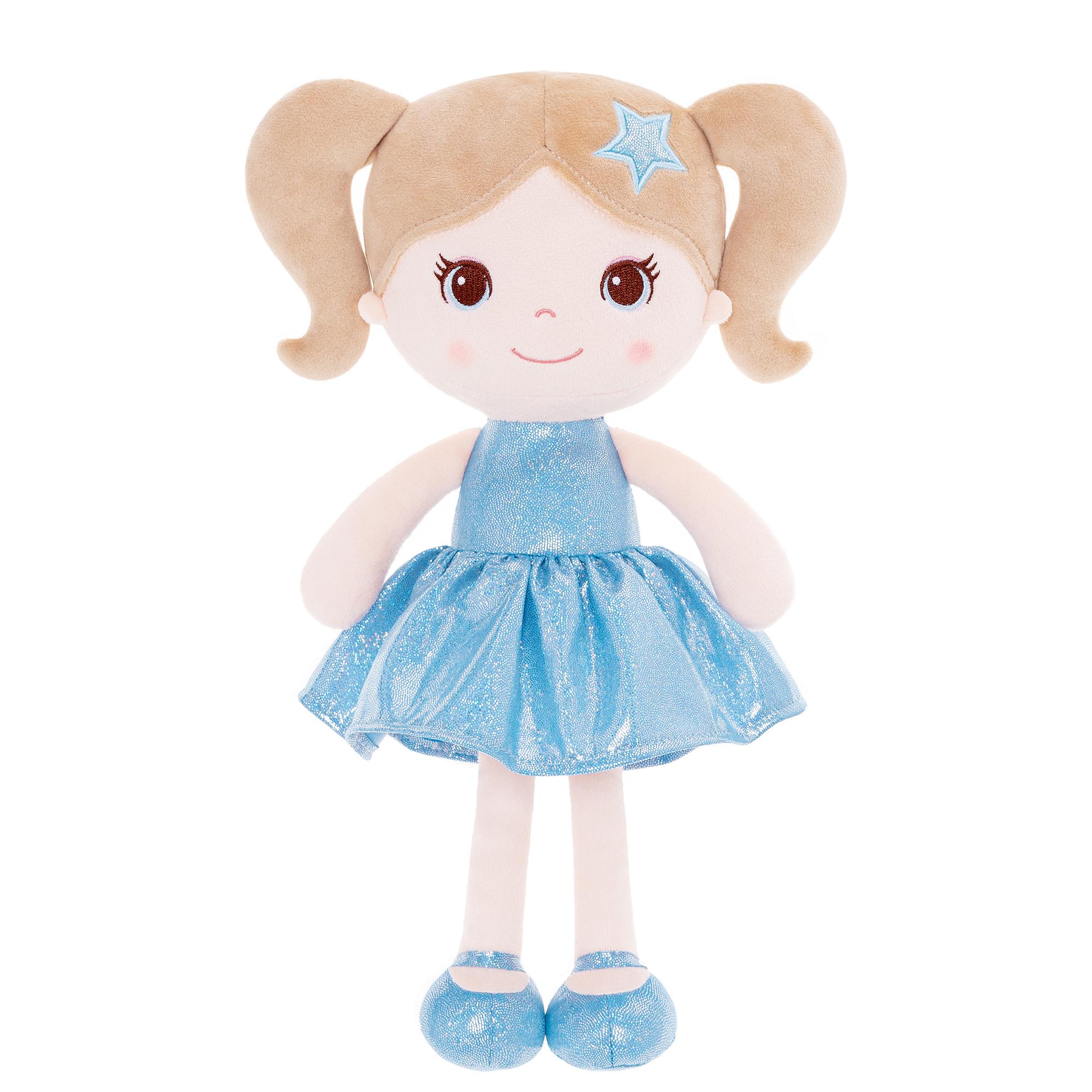 

Plush Toys New Design Fashion Girl Tina Dolls Curls Dolls Furry Friends for Kids Birthday Gift Blue