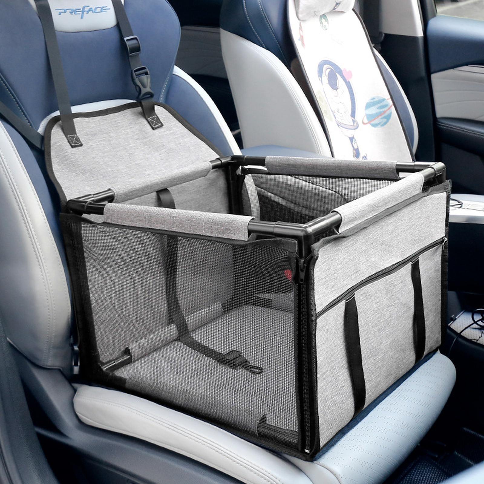

Dog Car Cushion Pet Safety Seat Dirty Pet Car Kennel Pet Mesh Hanging Bag One Size