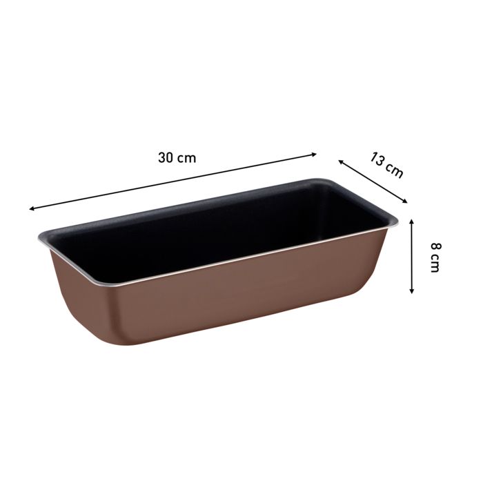 TEFAL PERFECTBAKE Moule à Cake 28 cm, aluminium 100% recyclé J5547302