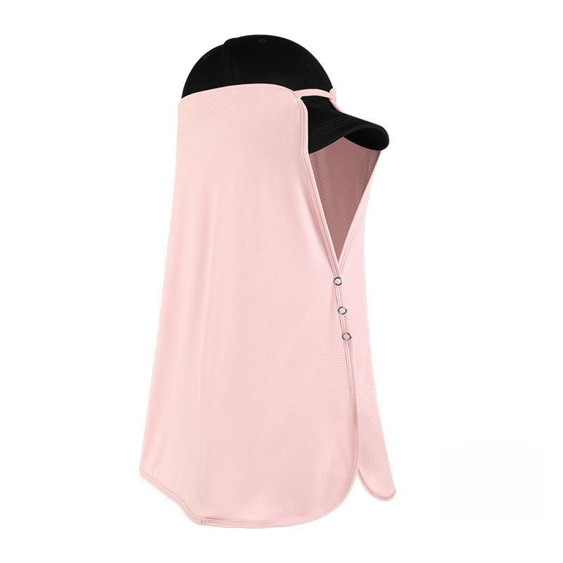 Sun Visor Hat With Neck Flap Summer Sun Protection Cooling Shawl Breathable Mesh Sport Cap Removable Full Cover Visors