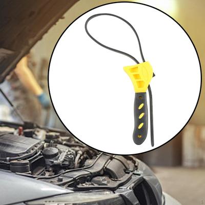 Strap Wrench Adjustable Compact Hand Tool Easy To Carry Versatile Oil Filtering Spanner for Plumbing