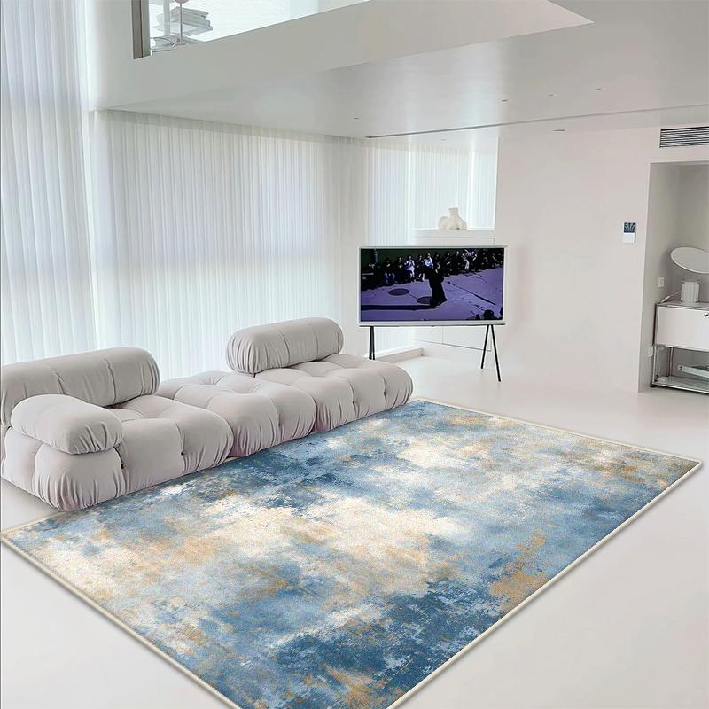 Tappeto Astratto Stile Nordico per Soggiorno Decorazione per la Casa Tappeto Morbido Soffice Antiscivolo per Camera da Letto Facile da Pulire Tappetino in Peluche per Pavimento