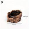 1PC Creative Retro Cement Imitation Tree Stump Root Carving Wood Succulent Flower Pot