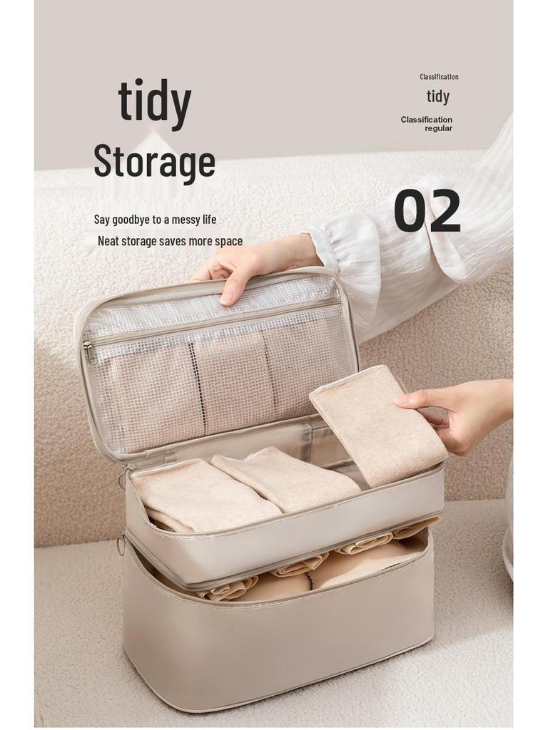 Portable Multifunctional Travel Storage Bag for Underwear and Bras