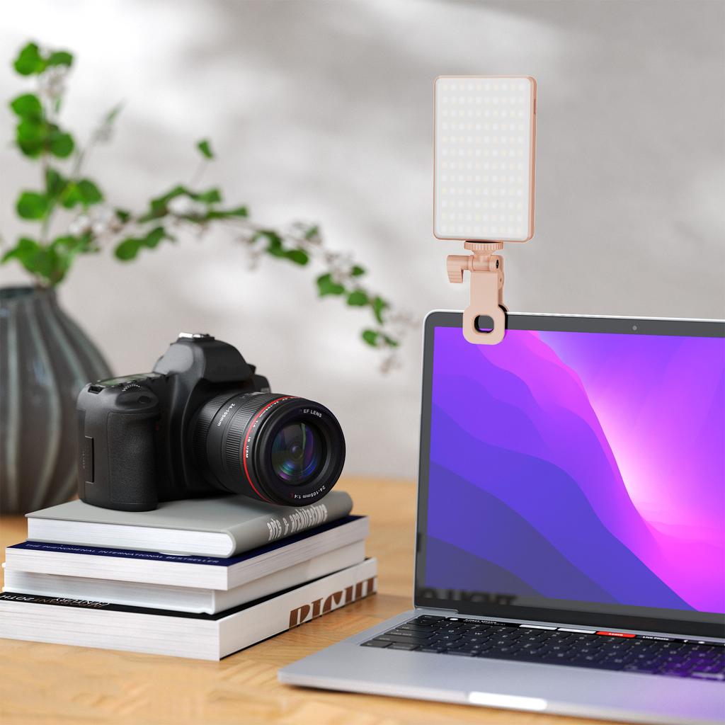 Pocket Clip-on LED Video Light Computer Tablet Mobile Phone Video Conference Light 2500K-9000K