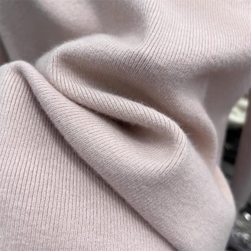 Lazy Style Mock Neck Sweater Fall Winter Slim Warm Inner Wear Women Base Layer Knit Top