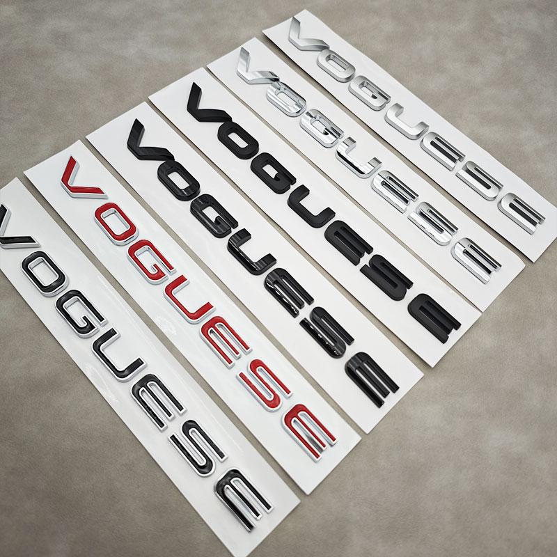 1 szt. 3D ABS Litery Logo VOGUESE Naklejki na Tylny Bagażnik Samochodu Odznaka do Range Rover Executive Wydłużona Edycja Akcesoria
