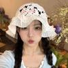 Hollow Fisherman Hat Wide Brim Bow Knot Hat Breathable Straw Hat  Date