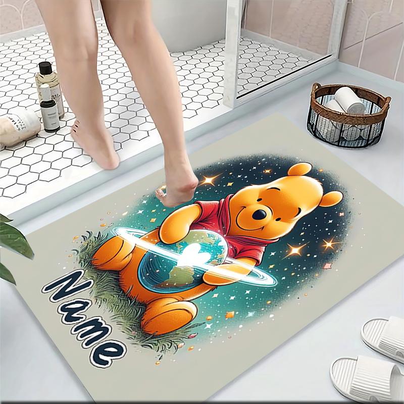 Custom Name "Space Adventure Winnie" Carpet Rug Customizable Soft Washable Anti-Slip Home Living Room Sofa Mats Personalized Rug. 0909392