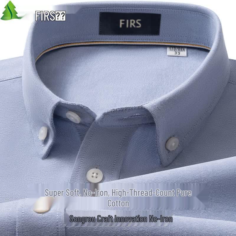 FIRS Men s 80-Count Super Soft Non-Iron Pure Cotton Short-Sleeve Shirt 39