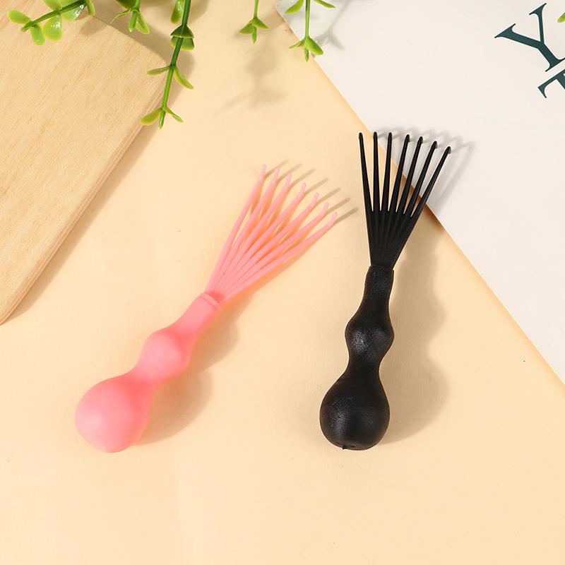 1 szt. Szczotka do włosów Grzebień Czyścik Czyszczenie Usuwanie włosów Rękojeść Osadzone narzędzie