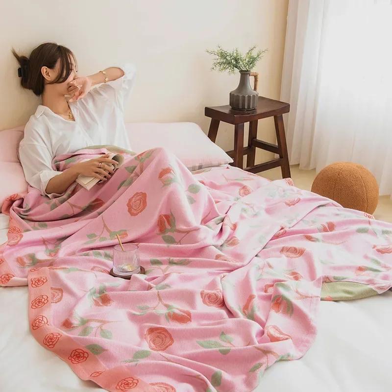 

Одеяло из бамбукового волокна, марлевое полотенце, летнее тонкое прохладное одеяло для взрослых 150x200cm 1pcs