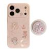 Sparkle Magnetic Stand for iPhone 17 Pro Max, 16, 15, 13 - Floral Doll Design, Soft & Girly Case