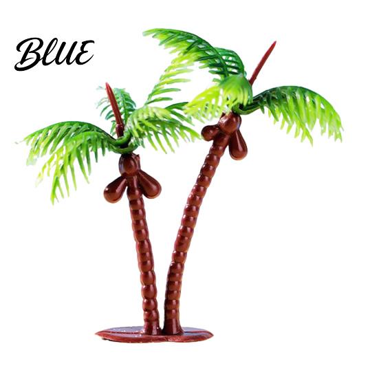 Micro Landscape Ornaments Detailed Garden Miniature Boat/Chair/Umbrella/Palm Decoration Ornaments Beach Tree/Swimming Ring Accessories for