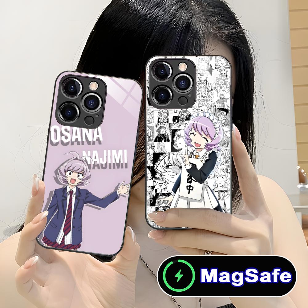 Anime Najimi Osana Mobile Phone Case for iPhone 17 16 15 14 13 12 11 Air Pro Max Plus Mini MagSafe Glass Colorful Cover Pretty