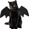 Adjustable Black Bat Wings Soft Polyester Halloween Pet Costume, Perfect for Cats Ideal for Role-Playing and Dress-Up Fun