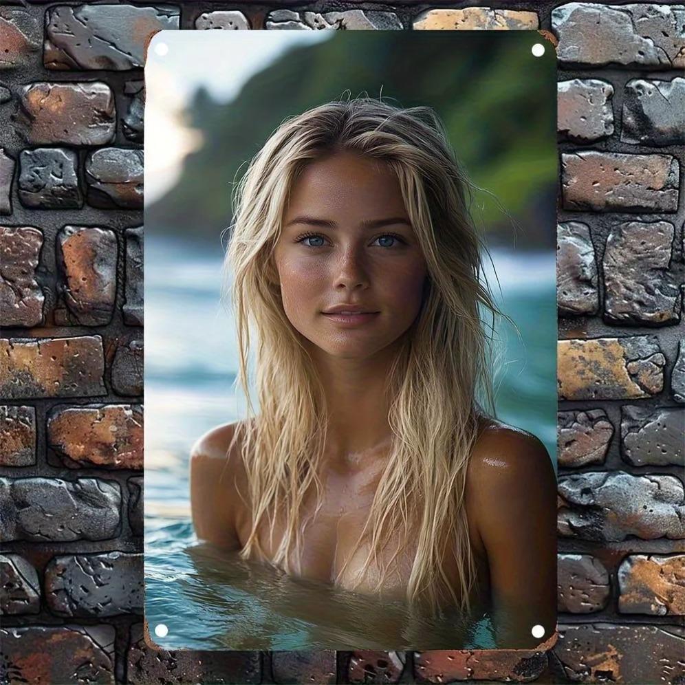 Винтажная 2D металлическая настенная табличка Декоративный круглый железный знак для гостиной офиса 20x30cm