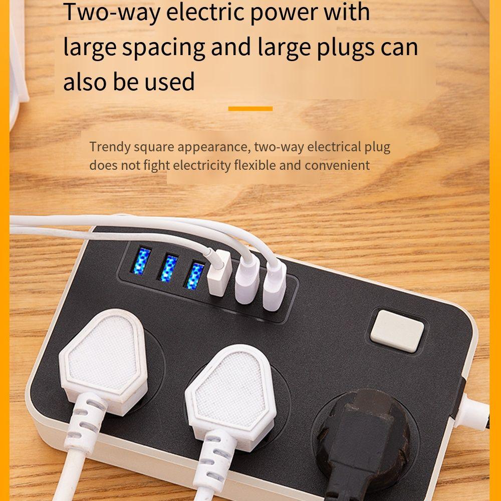 UK EU US Outlet Power Strip Universal Plug Extended USB Socket Electrical Socket  Smart Home