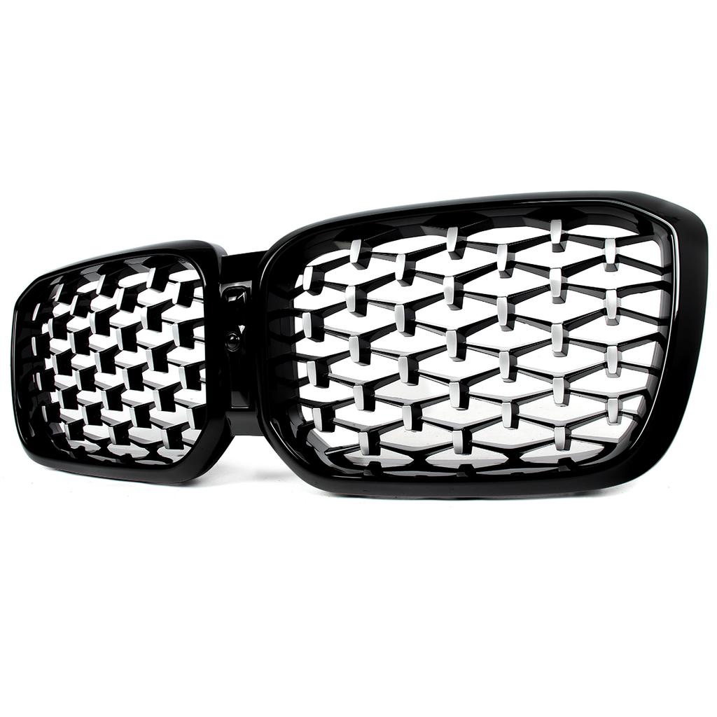 Diamantoptik Frontstoßstange Nierengrill für BMW X3 G01 X4 G02 2022 2023 2024 M40i sDrive20i M Sport Mittelgitter Gitter