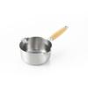 Yoshikawa Stainless Steel Milk Pan with Stove Made In Aikata PD3014 Drip-Free Spout, 16cm, 1.4L, IH/Gas Compatible, Japan,