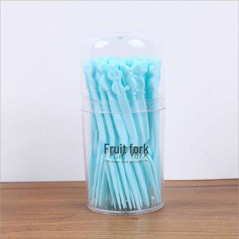 Boxed Set of Disposable Plastic Fruit and Dessert Forks