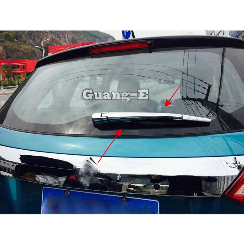 For Suzuki Vitara 2016 2017 2018   Car Body Trim ABS Chrome Car Rear Glass Wiper Nozzle Cover Tail Window Frame Lamp