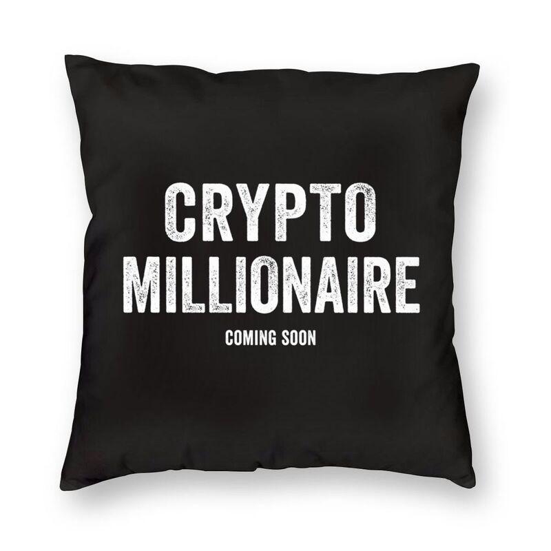 Bitcoin Cryptocurrency Square Throw Pillow Cover Decoration Print Ethereum Blockchain Btc Cryptocurrency Cushion Cover for Sofa