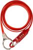 GORIX Cable Lock Bicycle Key Wire Lock Dial Type Long 1800mm Road Bike Dial Lock Anti-Theft (GX-3001) (Red)