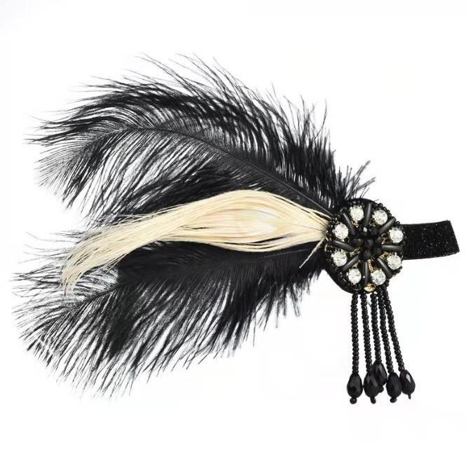1920s Tassel Feather Headband for Parties and Gatherings