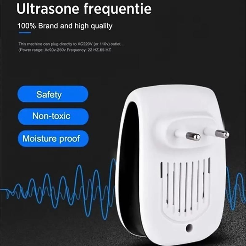 Powerful Ultrasonic Pest Repeller Safe Electronic Insect Control Effective Against Mosquitoes, Rats, Cockroaches & Family Pests