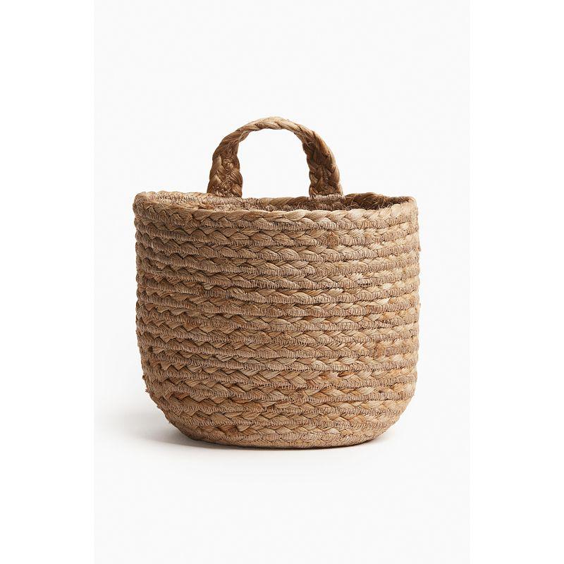 

HM Fall 2025 New Arrival Home Storage Tool Small Size Wall-Mounted Storage Basket 1270930 Brown