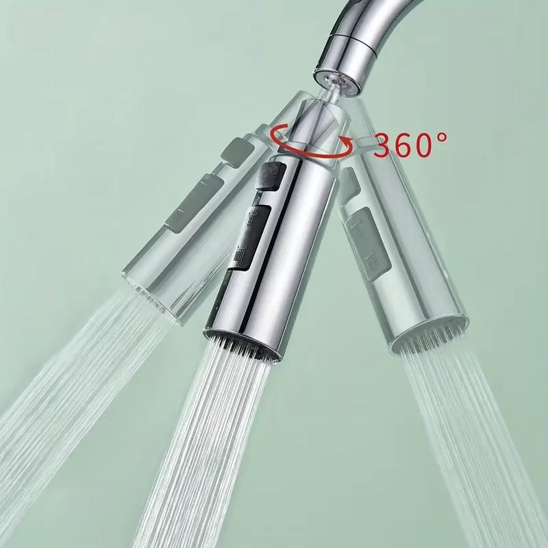 Faucet Extender Kitchen Pressurized Anti-splash Multi-functional Extension Nozzle Universal Rotating Aerator