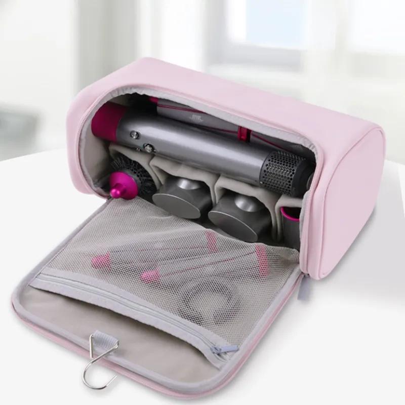 Lockenwickler-Aufbewahrungstasche, tragbar, mit Reißverschlussgriff, Reise-Stil, Haartrockner, Glätteisen, Lockenstab, einfache Aufbewahrungstasche mit großer Kapazität YLE514