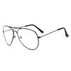 Unisex Retro Big Round Metal Frame Clear Lens Glasses Eyeglasses Spectacles