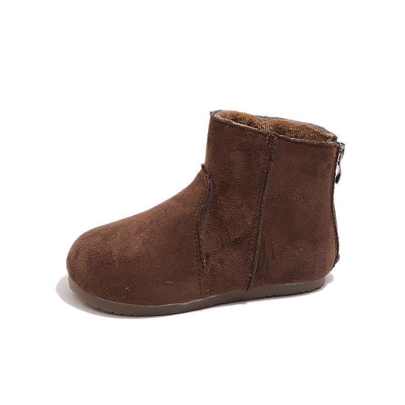 Mädchen Kurzstiefel aus mattem Leder - Herbst 2025 Trendiger Prinzessinnen-Stil