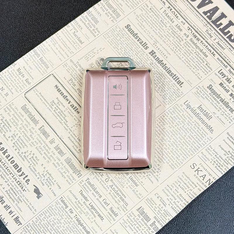 Advanced Liquid Glitter Pink Protective Car Key Cover for Tank 300 & Key Shells 400/500