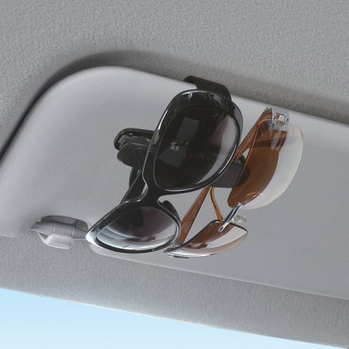 SEIWA Car Supplies Twin Sunglasses Holder Black X Carbon Pattern W862
