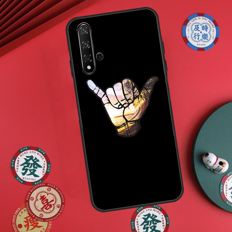 Surfer Surf Hang Loose Shaka For Huawei Nova 11 Pro 9 10 SE Y60 Y70 Y90 Y61 Y91 Y72 Y73 12i 11i 8i P20 P30 P40 Lite Case