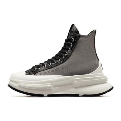 Run Star Legacy Round-toe Lace-up Abrasion Absorbing High Top Espadrilles Unisex Grey