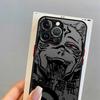 Japanese Cool Anime Case for iPhone 17 Pro Max 13 Mini 15 12 11 7 8 SE 14 16 Plus Air XS XR Funda Back Phone Cover