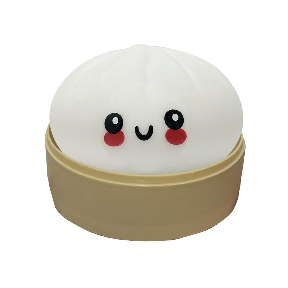 11 Styles Realistic Giant Dumpling Squeeze Toy With Bamboo Steamer Soft Dough Ball Decompression Fidget Toy Funny Creative DIY Assembly Gift Present