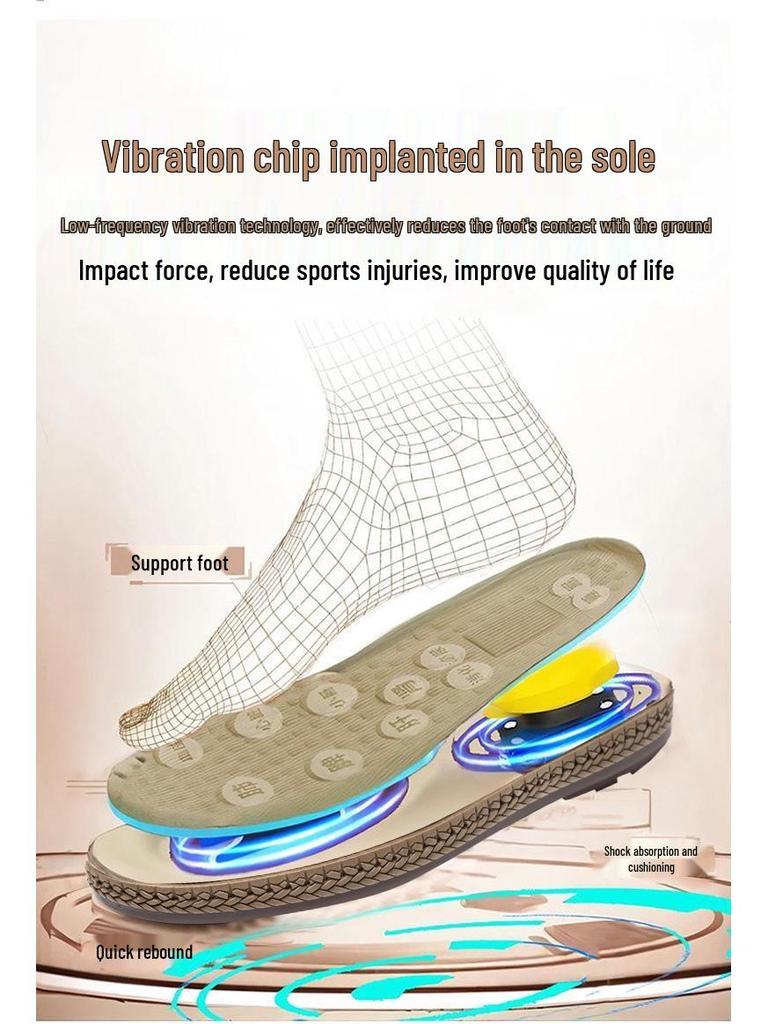 Pantofi slip-on pentru bărbați 2025 cu branț magnetic vibrator respirabil