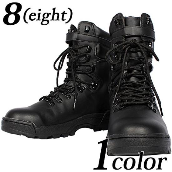 Eight 8 US Military Combat PU Tactical Military Size (eight) Boots, Leather, Boots, 10, Approx. 28.0cm