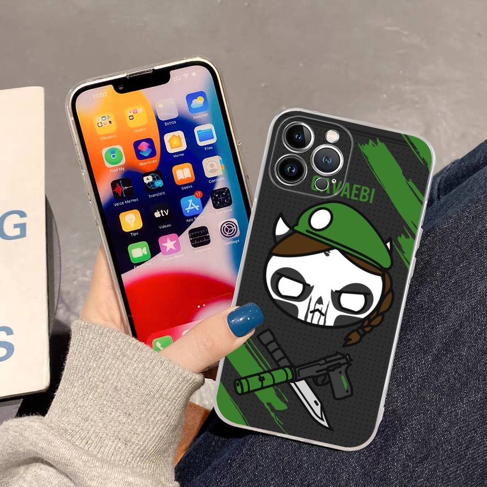 

Game R-Rainbow S-Siege S-Six Transparent Soft Phone Case For IPhone 15 12 14 16 17 13 Plus 11 Pro Max 13 Pro iPhone 13 pro
