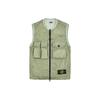 SS23 Solid Color Large Pocket Zipper Vest Men Vests Green 7815G0619-V0055