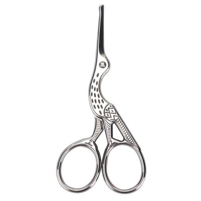 Kran Design Schere Edelstahl Retro Nähen Stickerei DIY Handwerk Schere ToolSilver