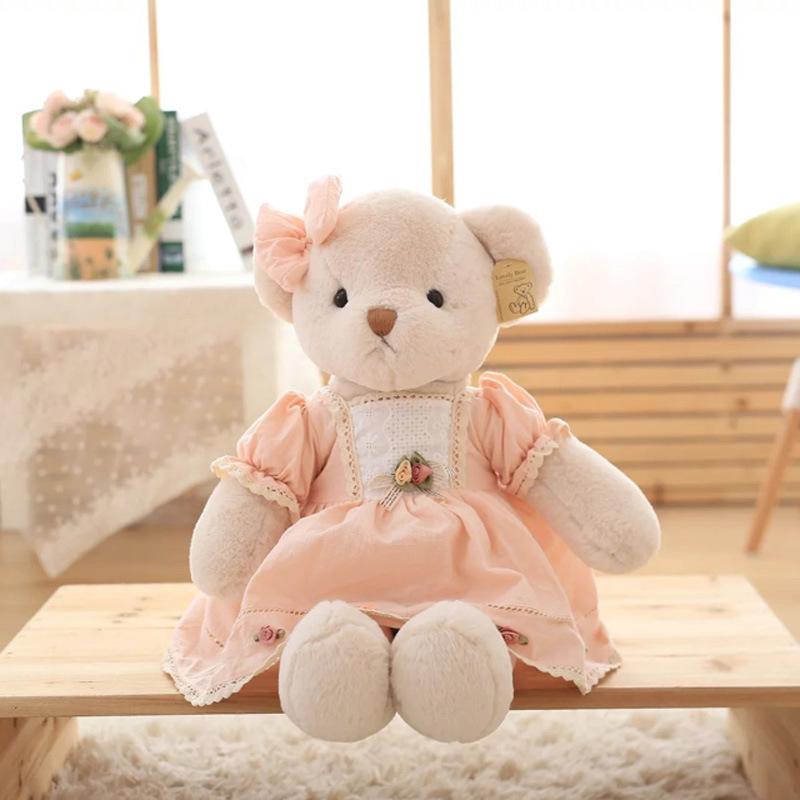Dressed Teddy Bear Ragdoll Princess Female Bear Large Hug Bear Skirt Bear Doll Birthday Wedding Gift
