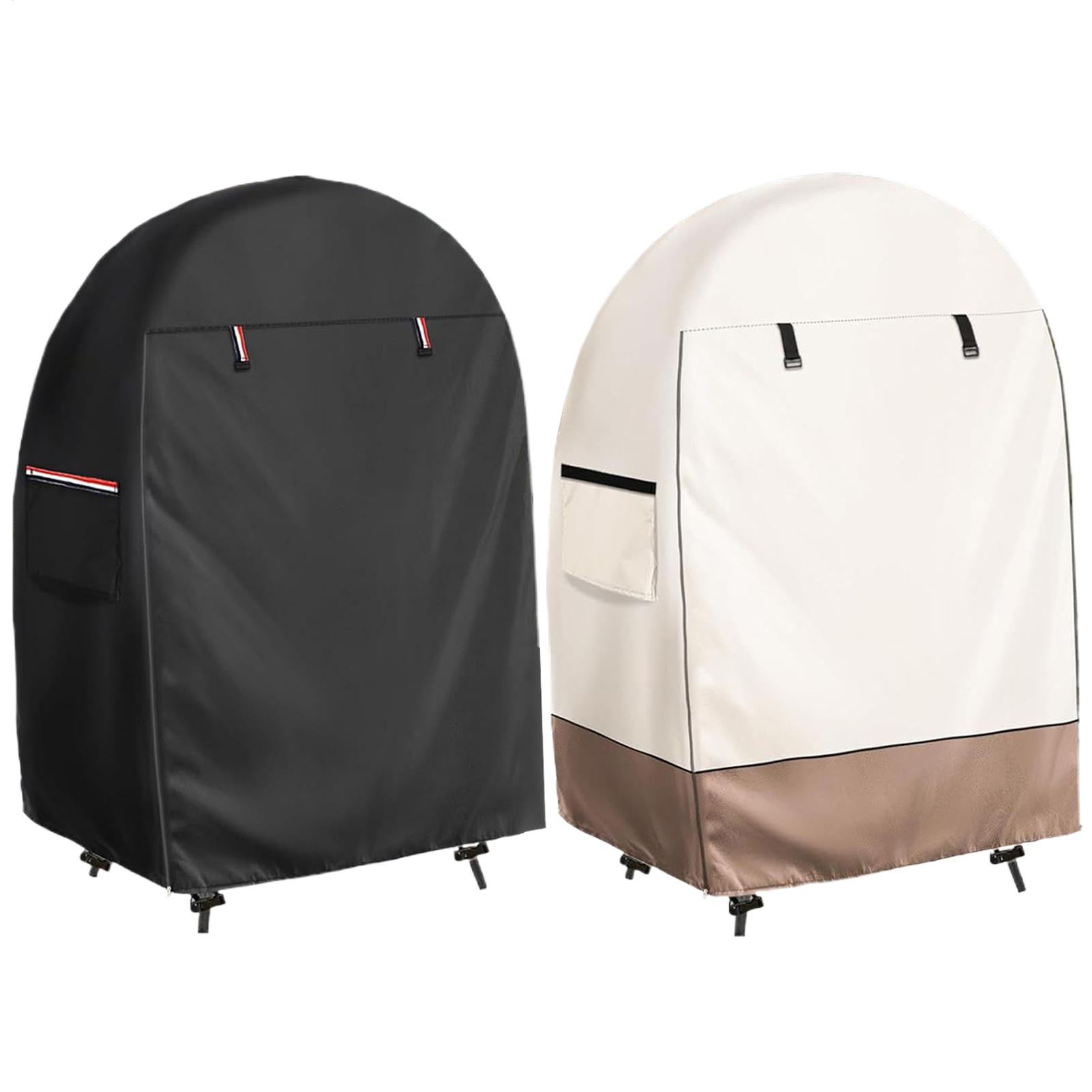 Outdoor Patio Egg Chair Cover  Foldable Egg Chair Protector Waterproof Oxford Cloth Hammock Swing With Zipper And Drawstring beige