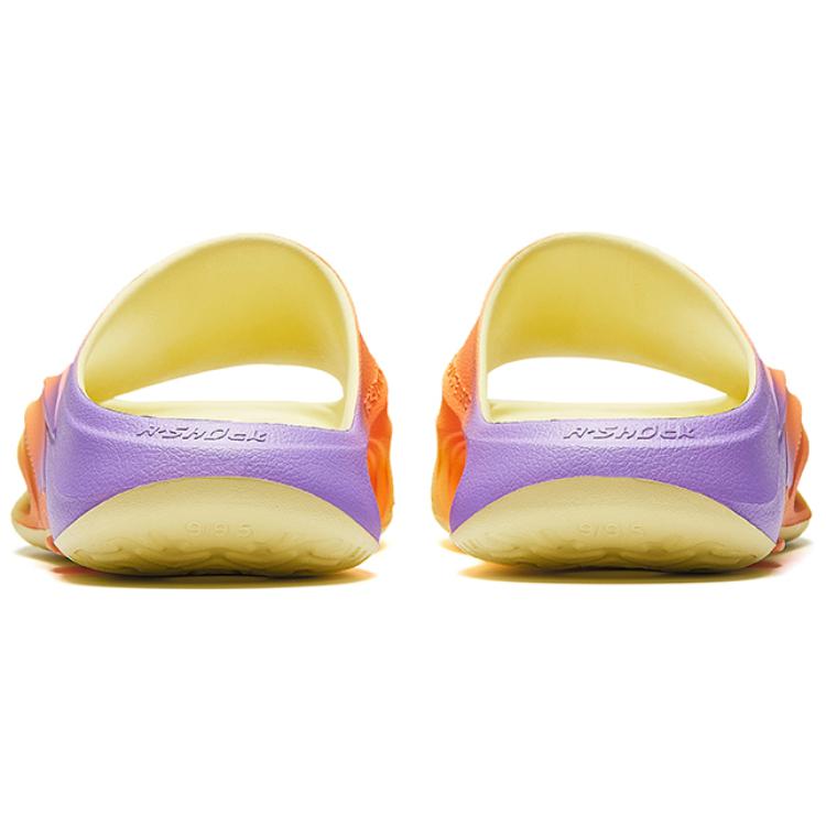 Anta Lightweight Comfortable Non-Slip Slide Sandals Men Footwear Yellow Orange Purple 912421802-5
